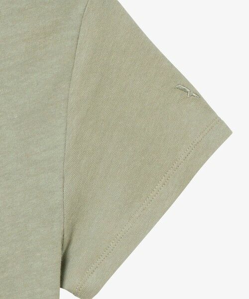 AIGLE / エーグル Tシャツ | コットンリネン トーンオントーン ワンポイント刺繍半袖Tシャツ | 詳細10