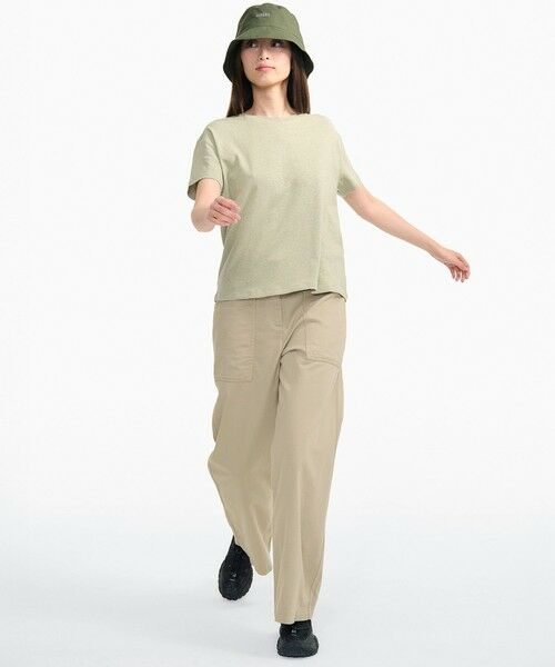 AIGLE / エーグル Tシャツ | コットンリネン トーンオントーン ワンポイント刺繍半袖Tシャツ | 詳細2