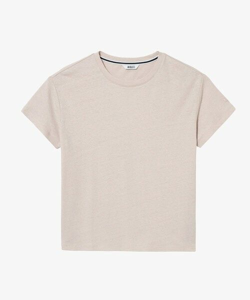AIGLE / エーグル Tシャツ | コットンリネン トーンオントーン ワンポイント刺繍半袖Tシャツ | 詳細16