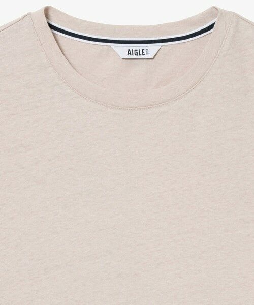 AIGLE / エーグル Tシャツ | コットンリネン トーンオントーン ワンポイント刺繍半袖Tシャツ | 詳細18