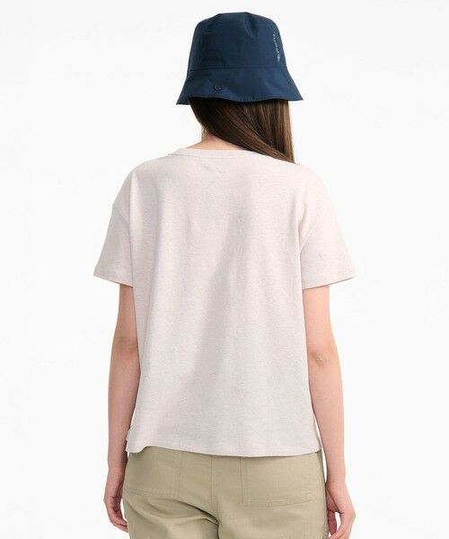 AIGLE / エーグル Tシャツ | コットンリネン トーンオントーン ワンポイント刺繍半袖Tシャツ | 詳細14