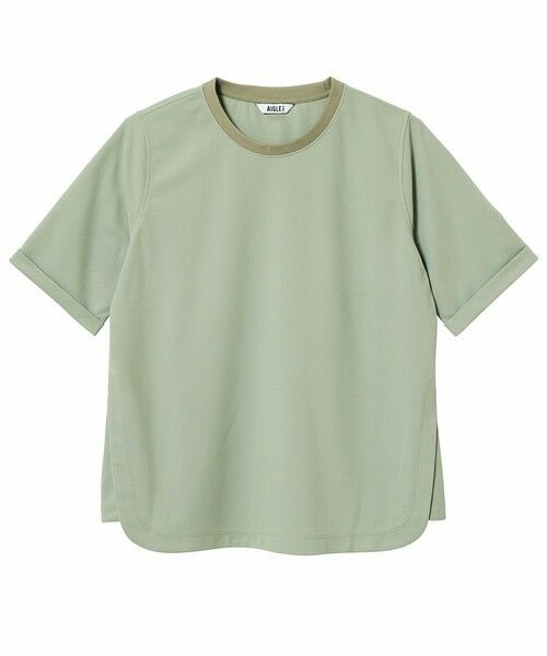 AIGLE/エーグル UVカット 接触冷感 速乾 サイドスリット ショートスリーブ 半袖Tシャツ ライトグリーン M AIGLE/エーグル UVカット 接触冷感 速乾 サイドスリット ショートスリーブ 半袖Tシャツ ライトグリーン M