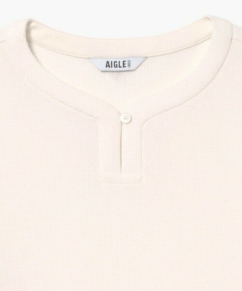 AIGLE / エーグル Tシャツ | UVカット ハーフプラケット ワッフルロングスリーブTシャツ | 詳細6