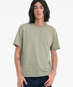 AIGLE / エーグル Tシャツ | バードロゴ刺繍 オーガニックコットン半袖Tシャツ