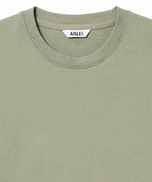 AIGLE / エーグル Tシャツ | バードロゴ刺繍 オーガニックコットン半袖Tシャツ | 詳細6