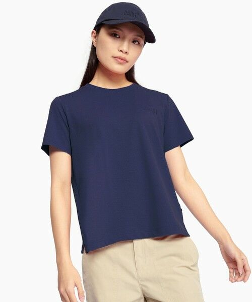 AIGLE/エーグル UVカット 吸水速乾 プライムフレックス ワンポイントロゴ 半袖Tシャツ RP ダークブルー L AIGLE/エーグル UVカット 吸水速乾 プライムフレックス ワンポイントロゴ 半袖Tシャツ RP ダークブルー L
