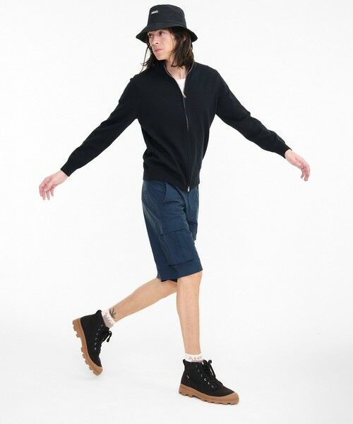 AIGLE / エーグル カーディガン・ボレロ | コットンメリノセーター ダブルジップアップブルゾン / ドライバーズニット | 詳細1