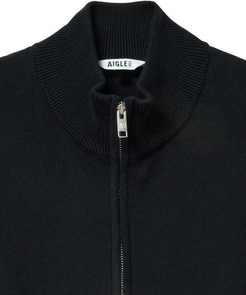 AIGLE / エーグル カーディガン・ボレロ | コットンメリノセーター ダブルジップアップブルゾン / ドライバーズニット | 詳細8