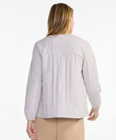 AIGLE / エーグル ノーカラージャケット | 撥水 UVカット ワンポイントロゴ刺繍 ノーカラージャケット