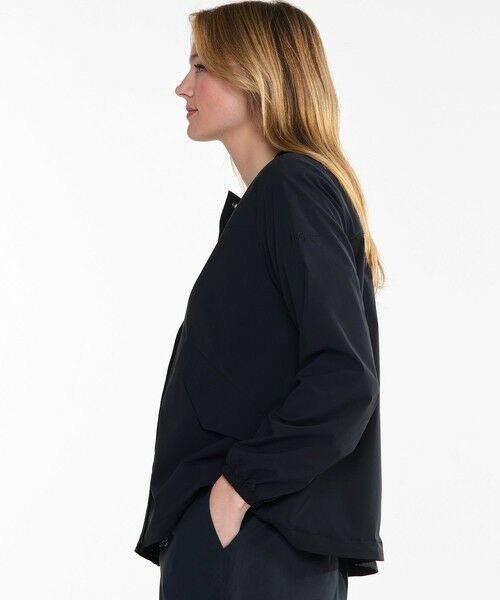 AIGLE / エーグル ノーカラージャケット | 撥水 UVカット ワンポイントロゴ刺繍 ノーカラージャケット | 詳細2