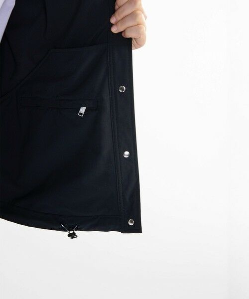 AIGLE / エーグル ノーカラージャケット | 撥水 UVカット ワンポイントロゴ刺繍 ノーカラージャケット | 詳細6