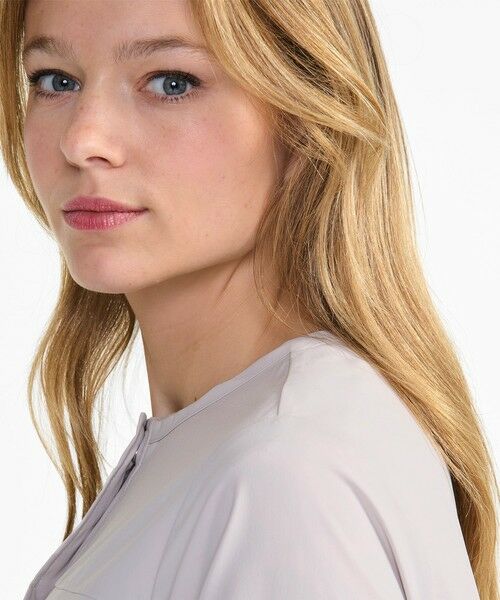 AIGLE / エーグル ノーカラージャケット | 撥水 UVカット ワンポイントロゴ刺繍 ノーカラージャケット | 詳細15