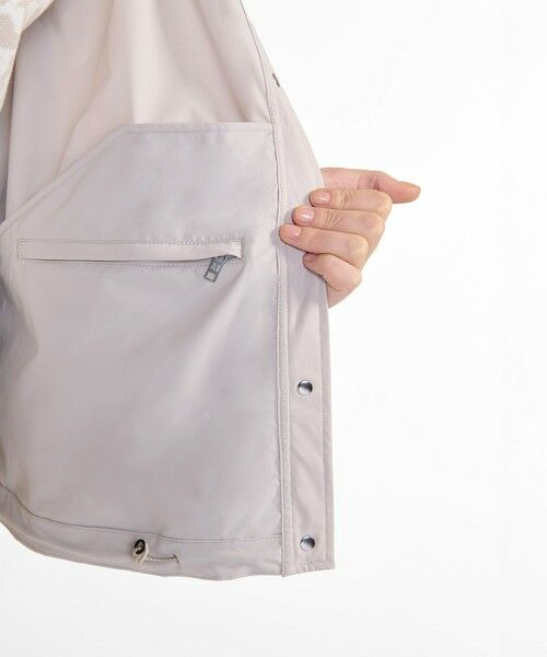 AIGLE / エーグル ノーカラージャケット | 撥水 UVカット ワンポイントロゴ刺繍 ノーカラージャケット | 詳細17