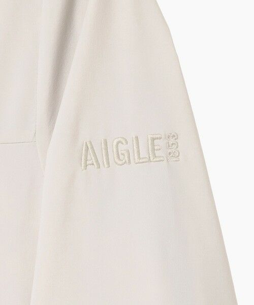 AIGLE / エーグル ノーカラージャケット | 撥水 UVカット ワンポイントロゴ刺繍 ノーカラージャケット | 詳細18