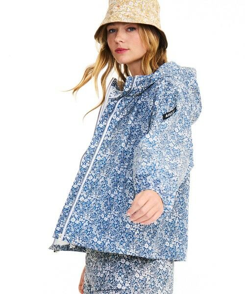 AIGLE / エーグル パーカー | 撥水リバティプリントフーデッドジャケット | 詳細3