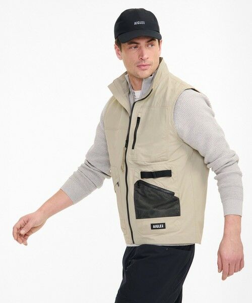 AIGLE / エーグル ダウンジャケット・ベスト | 撥水マルチポケット ナイロンジレベスト | 詳細2
