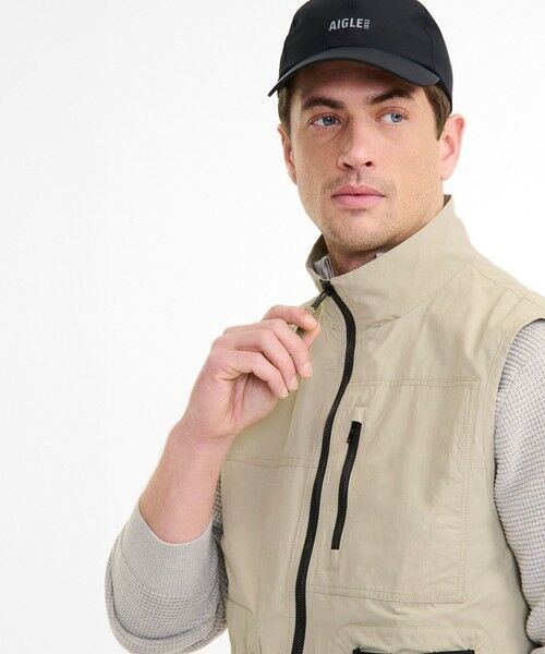 AIGLE / エーグル ダウンジャケット・ベスト | 撥水マルチポケット ナイロンジレベスト | 詳細5