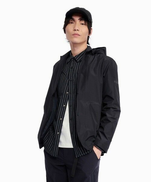 AIGLE / エーグル テーラードジャケット | GORE-TEX ゴアテックス 防風 防水 透湿 ブレザー テーラードジャケット / フード取り外し可 | 詳細1