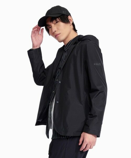 AIGLE / エーグル テーラードジャケット | GORE-TEX ゴアテックス 防風 防水 透湿 ブレザー テーラードジャケット / フード取り外し可 | 詳細3