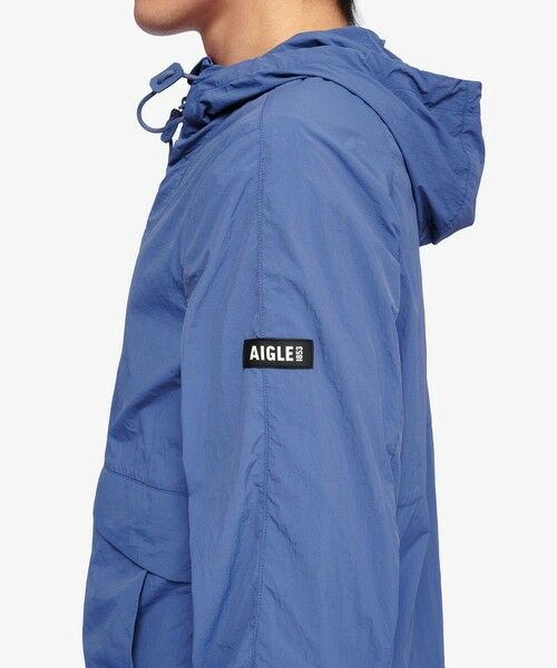 AIGLE / エーグル ナイロンジャケット | UVカット 撥水ライトウェイトフーデッド ナイロンジャケット | 詳細8