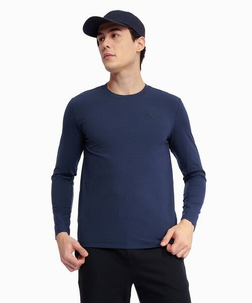 AIGLE/エーグル 吸水速乾 UVカット プライムフレックス ロングスリーブTシャツ ダークブルー L AIGLE/エーグル 吸水速乾 UVカット プライムフレックス ロングスリーブTシャツ ダークブルー L