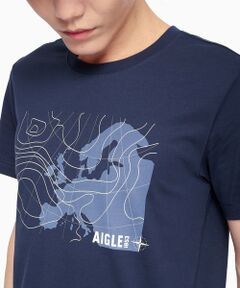 AIGLE / エーグル Tシャツ | 吸水速乾 グラフィックプリント半袖Tシャツ