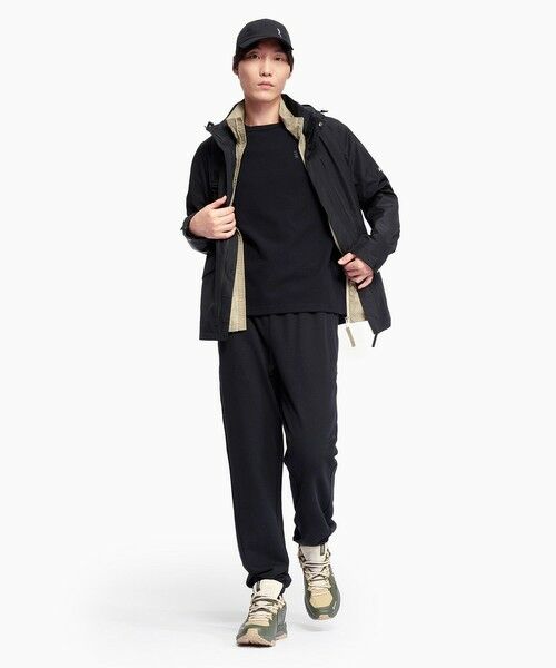 AIGLE / エーグル Tシャツ | UVカット 吸水速乾 ラグランスリーブ ワンポイント刺繍ロゴ ワッフル半袖ニットTシャツ | 詳細5