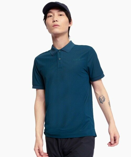 AIGLE/エーグル 速乾 接触冷感 UVカット クールマックス ピケポロシャツ ブルーグリーン M AIGLE/エーグル 速乾 接触冷感 UVカット クールマックス ピケポロシャツ ブルーグリーン M