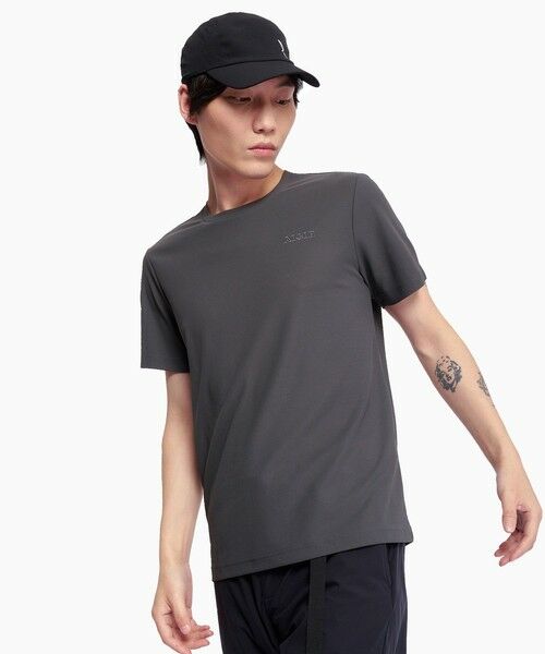 AIGLE / エーグル Tシャツ | 吸水速乾 UVカット 接触冷感 COOL TOUCH ワンポイント刺繍ロゴ半袖Tシャツ | 詳細2