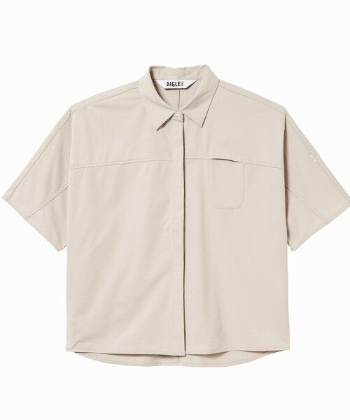 AIGLE / エーグル シャツ・ブラウス | UVカット 吸水速乾 オーバーサイズ半袖シャツ | 詳細13