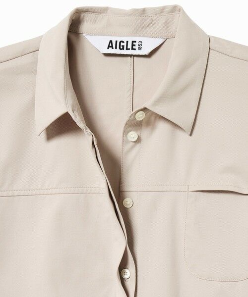 AIGLE / エーグル シャツ・ブラウス | UVカット 吸水速乾 オーバーサイズ半袖シャツ | 詳細16