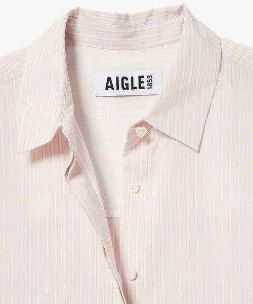 AIGLE / エーグル シャツ・ブラウス | 吸水速乾 クールマックスストライプシャツ | 詳細12