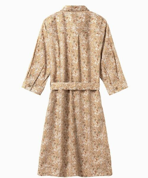 AIGLE / エーグル ミニ丈・ひざ丈ワンピース | 花柄 フラワー リバティロングシャツドレス / シャツワンピース | 詳細1