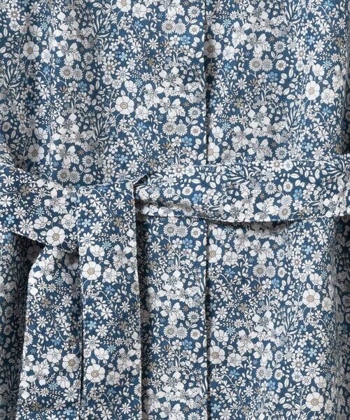 AIGLE / エーグル ミニ丈・ひざ丈ワンピース | 花柄 フラワー リバティロングシャツドレス / シャツワンピース | 詳細16