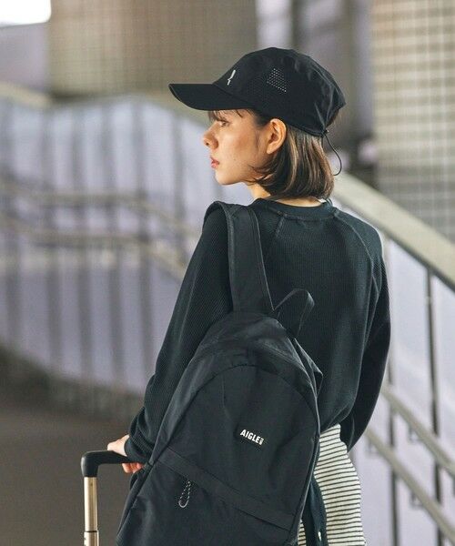 AIGLE / エーグル キャップ | UVカット ワンポイントリフレクトロゴ メッシュキャップ | 詳細1