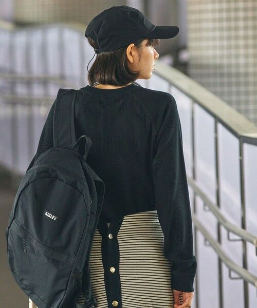 AIGLE / エーグル キャップ | UVカット ワンポイントリフレクトロゴ メッシュキャップ | 詳細2