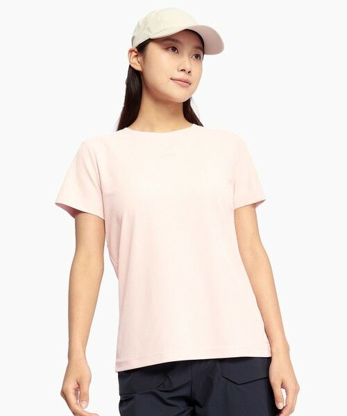 AIGLE/エーグル 接触冷感ロゴプリントTシャツ ピンク S AIGLE/エーグル 接触冷感ロゴプリントTシャツ ピンク S