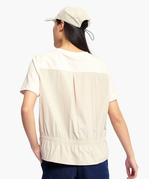 AIGLE/エーグル UVカット 吸水速乾 ダブルパッチポケット半袖Tシャツ オフホワイト L AIGLE/エーグル UVカット 吸水速乾 ダブルパッチポケット半袖Tシャツ オフホワイト L