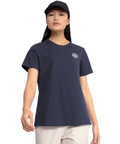 AIGLE / エーグル Tシャツ | UVカット スリムフィット ロゴプリント半袖Tシャツ
