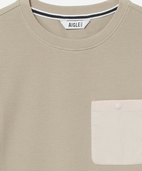 AIGLE / エーグル Tシャツ | UVカット ショートスリーブ ワッフルポケット半袖Tシャツ | 詳細13