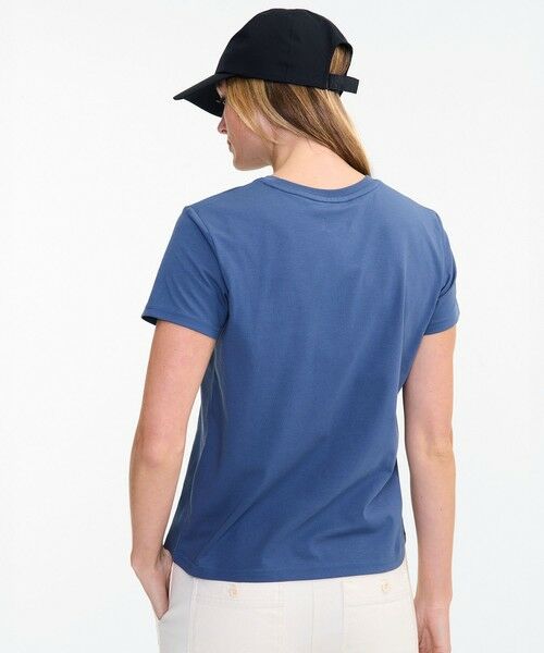 AIGLE / エーグル Tシャツ | UVカット 吸水速乾 リバティプリントロゴ半袖Tシャツ / フラワー 花柄 | 詳細2