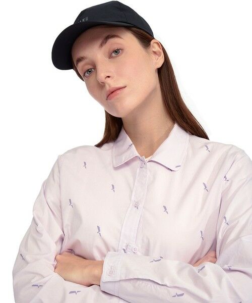 AIGLE / エーグル シャツ・ブラウス | バードプリント エンブロイダー ピマコットン ロングスリーブシャツ | 詳細3