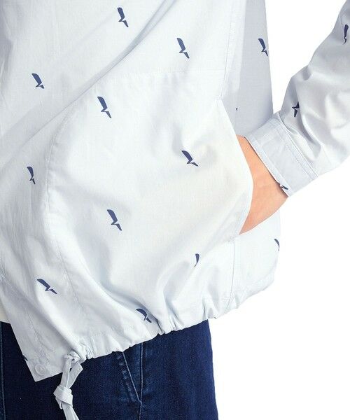 AIGLE / エーグル シャツ・ブラウス | バードプリント エンブロイダー ピマコットン ロングスリーブシャツ | 詳細5
