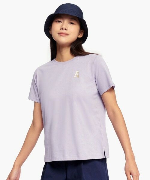 AIGLE/エーグル 抗菌防臭 吸水速乾 ワンポイント グラフィックロゴ 半袖Tシャツ ライトパープル L AIGLE/エーグル 抗菌防臭 吸水速乾 ワンポイント グラフィックロゴ 半袖Tシャツ ライトパープル L