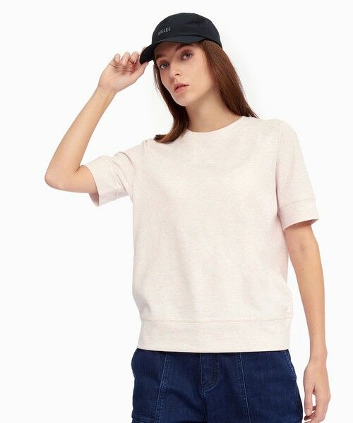 AIGLE / エーグル Tシャツ | UVカット 吸水速乾 刺繍ロゴ 袖リブ半袖Tシャツ | 詳細1