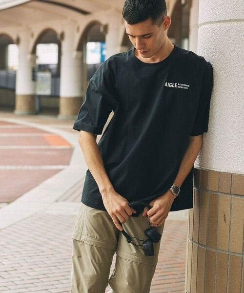 AIGLE / エーグル Tシャツ | 【EC限定】AIGLE オーバーサイズバックプリントロゴ 半袖Tシャツ | 詳細3