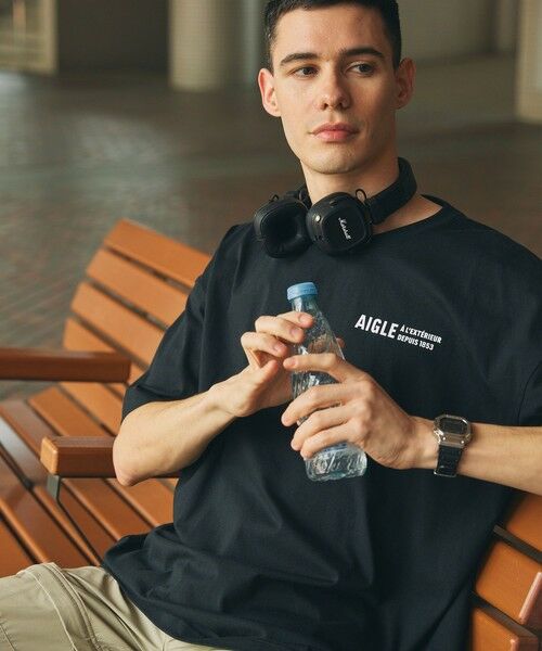 AIGLE/エーグル 【EC限定】AIGLE オーバーサイズバックプリントロゴ 半袖Tシャツ ブラック XXS AIGLE/エーグル 【EC限定】AIGLE オーバーサイズバックプリントロゴ 半袖Tシャツ ブラック XXS