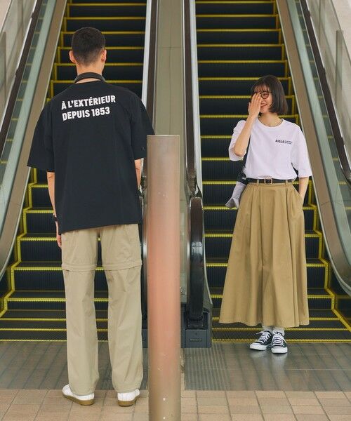 AIGLE / エーグル Tシャツ | 【EC限定】AIGLE オーバーサイズバックプリントロゴ 半袖Tシャツ | 詳細7