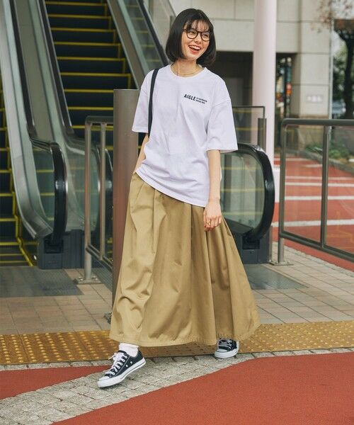 AIGLE / エーグル 【EC限定】AIGLE オーバーサイズバックプリントロゴ 半袖Tシャツ セール】【EC限定】AIGLE オーバーサイズバックプリントロゴ