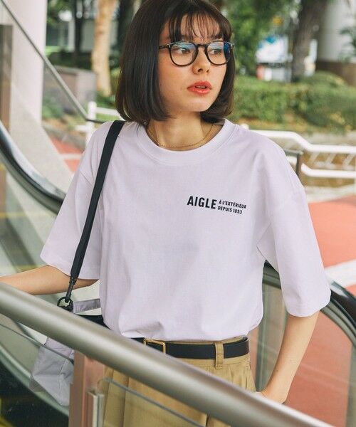 AIGLE/エーグル 【EC限定】AIGLE オーバーサイズバックプリントロゴ 半袖Tシャツ ホワイト XS AIGLE/エーグル 【EC限定】AIGLE オーバーサイズバックプリントロゴ 半袖Tシャツ ホワイト XS